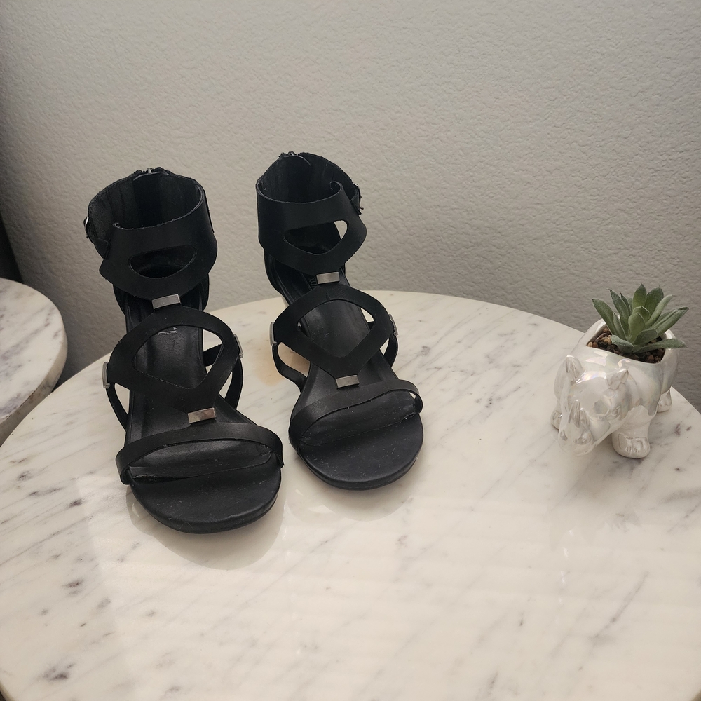 Black Strappy Women's Sandals